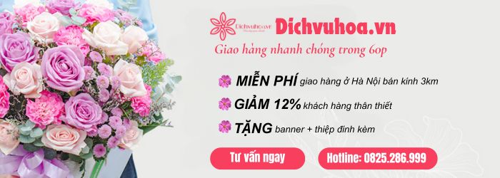 Dichvuhoa.vn là tiệm hoa tươi giao hàng nhanh đến tay khách hàng