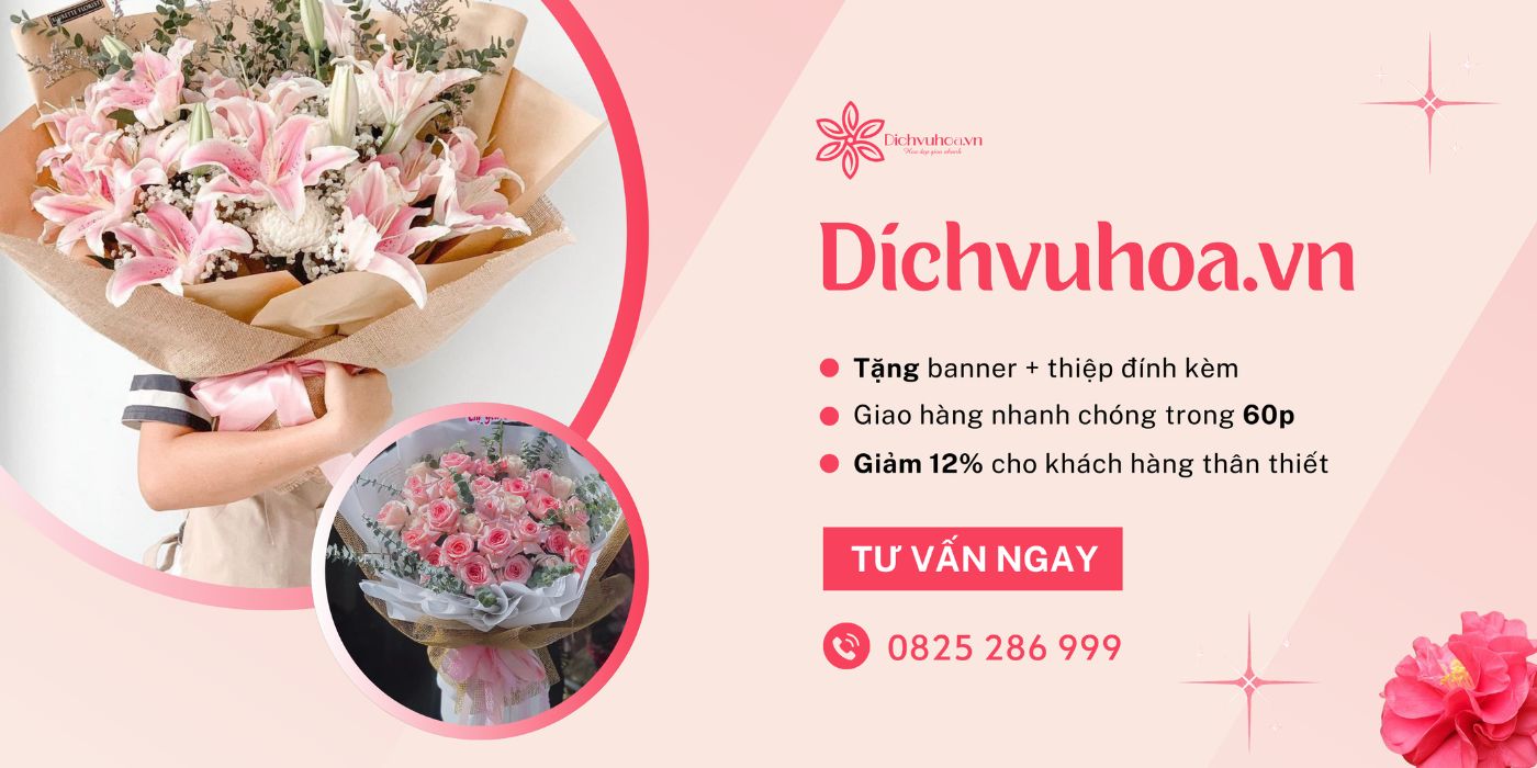 Đặt ngay hoa tươi tại Dichvuhoa.vn, gửi trọn yêu thương