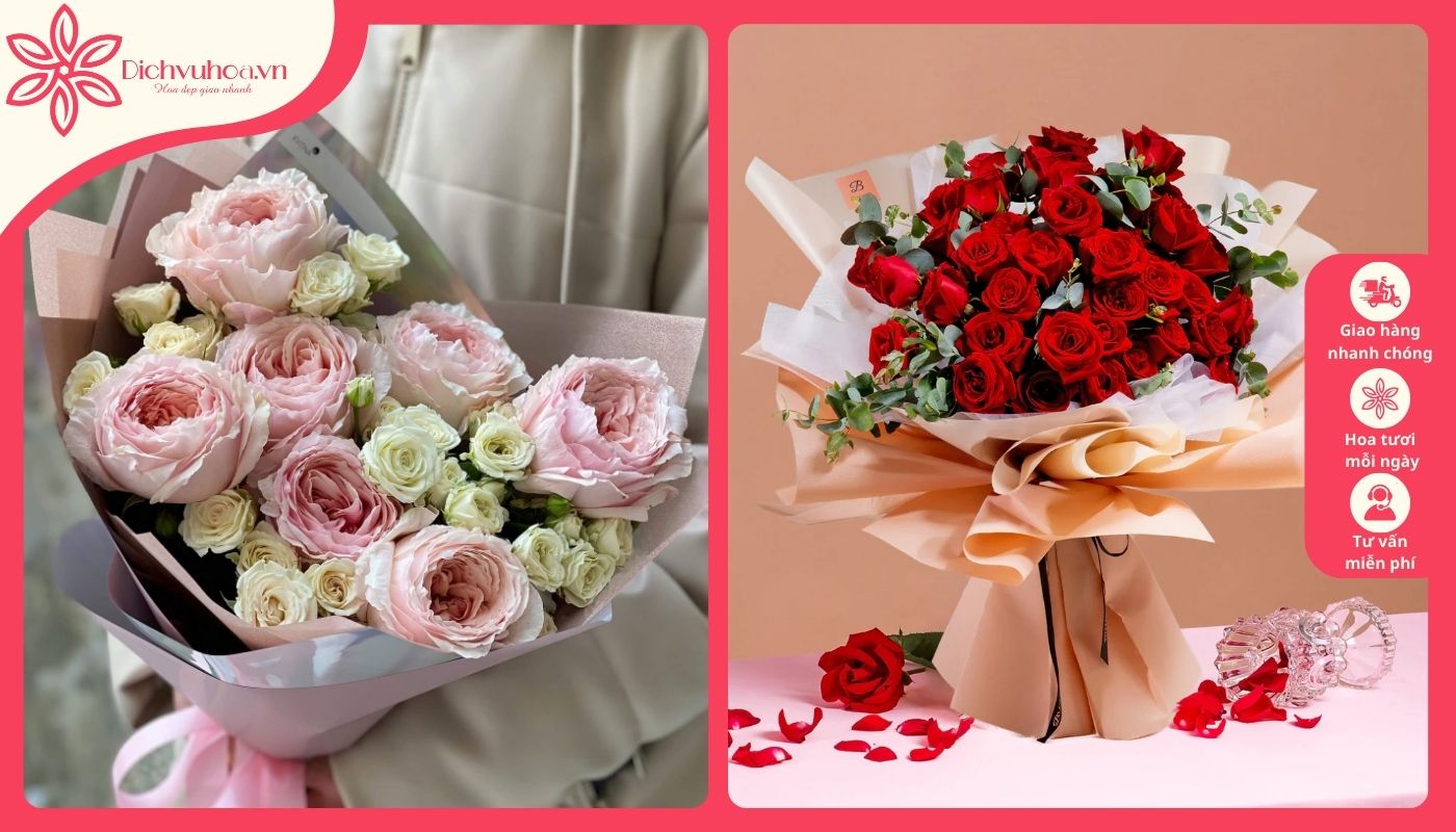 Hoa valentine tại Cửa hàng hoa tươi Hà Nội Ba Đình