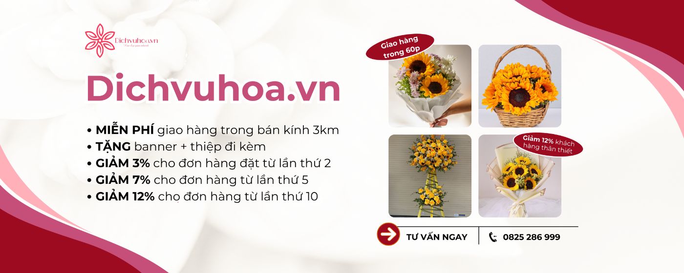 Dichvuhoa.vn - Cửa hàng hoa tươi uy tín trên thị trường