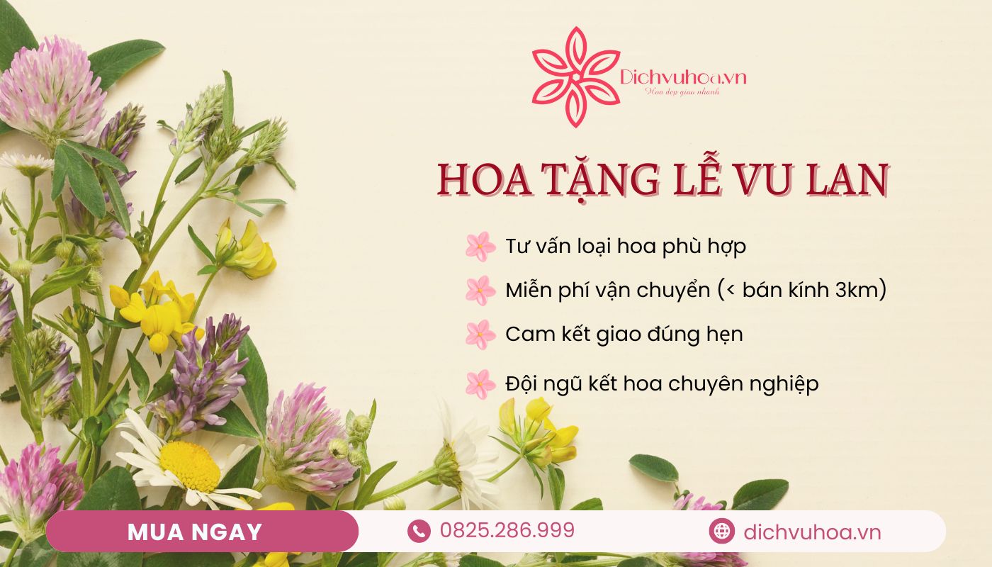 Mua hoa tặng mẹ ngày lễ Vũ Lan tại Dichvuhoa.vn