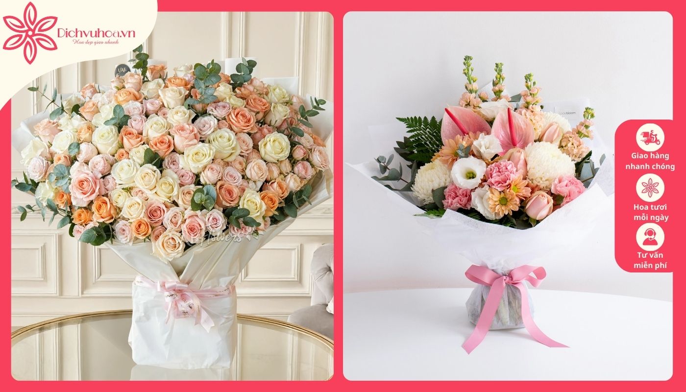 Bó hoa mừng sinh nhật công chúa nhỏ Bó hoa mừng sinh nhật công chúa nhỏ