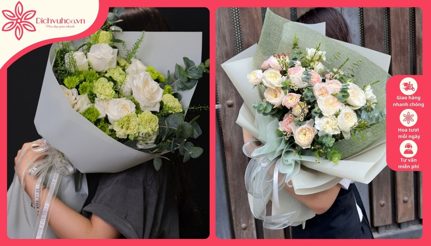 Bó hoa đơn giản nhưng chân thành Bó hoa đơn giản nhưng chân thành
