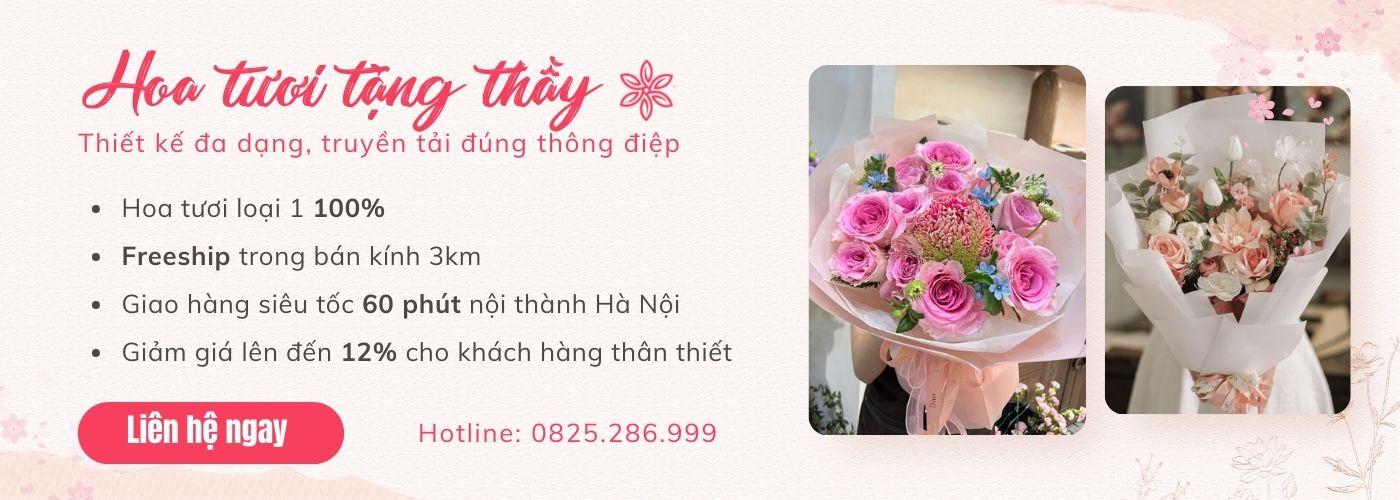Hoa tươi cho sinh nhật thầy giáo tại Dichvuhoa.vn